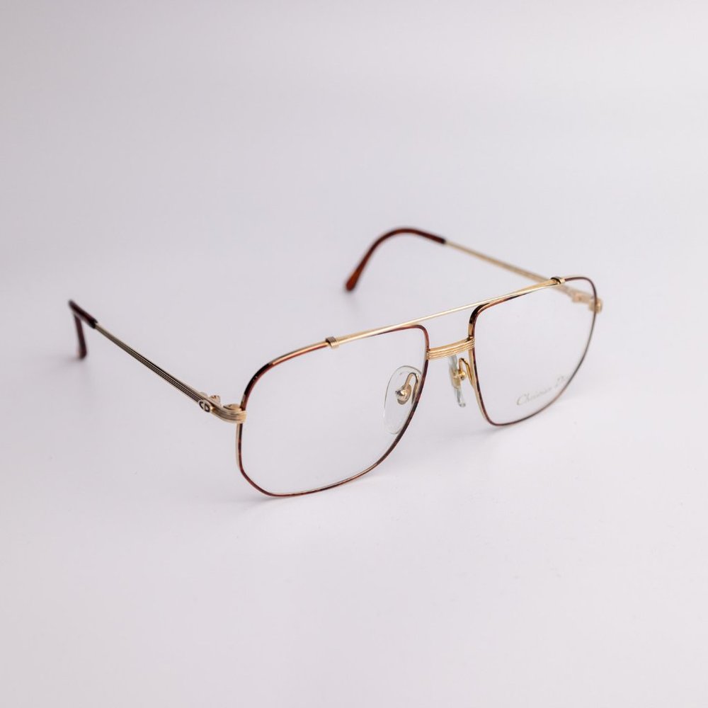 Vintage Christian Dior 2593 Aviator Gold NOS